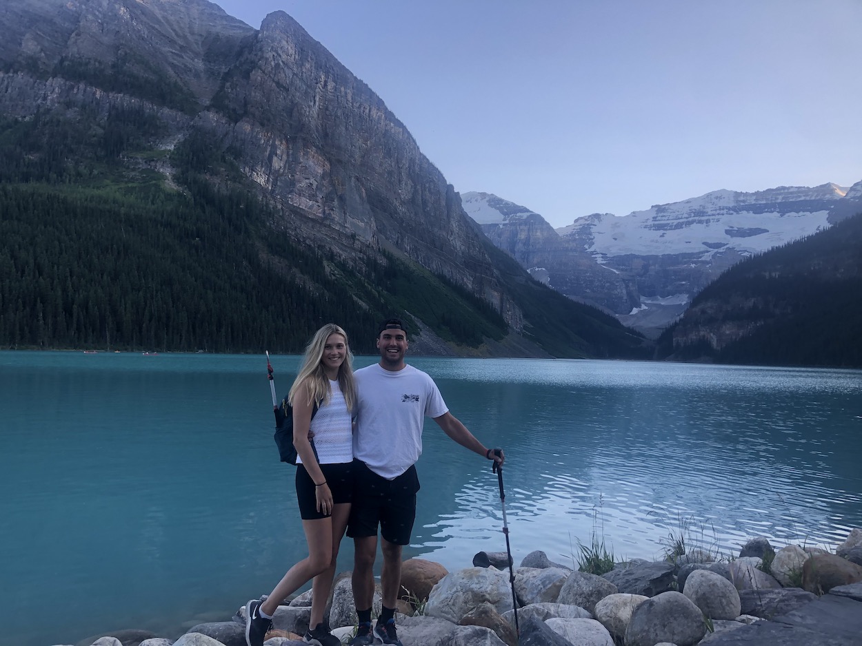 Sunset at Lake Louise 