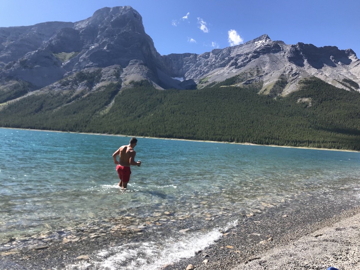 Spray Lake Swimming Canmore 