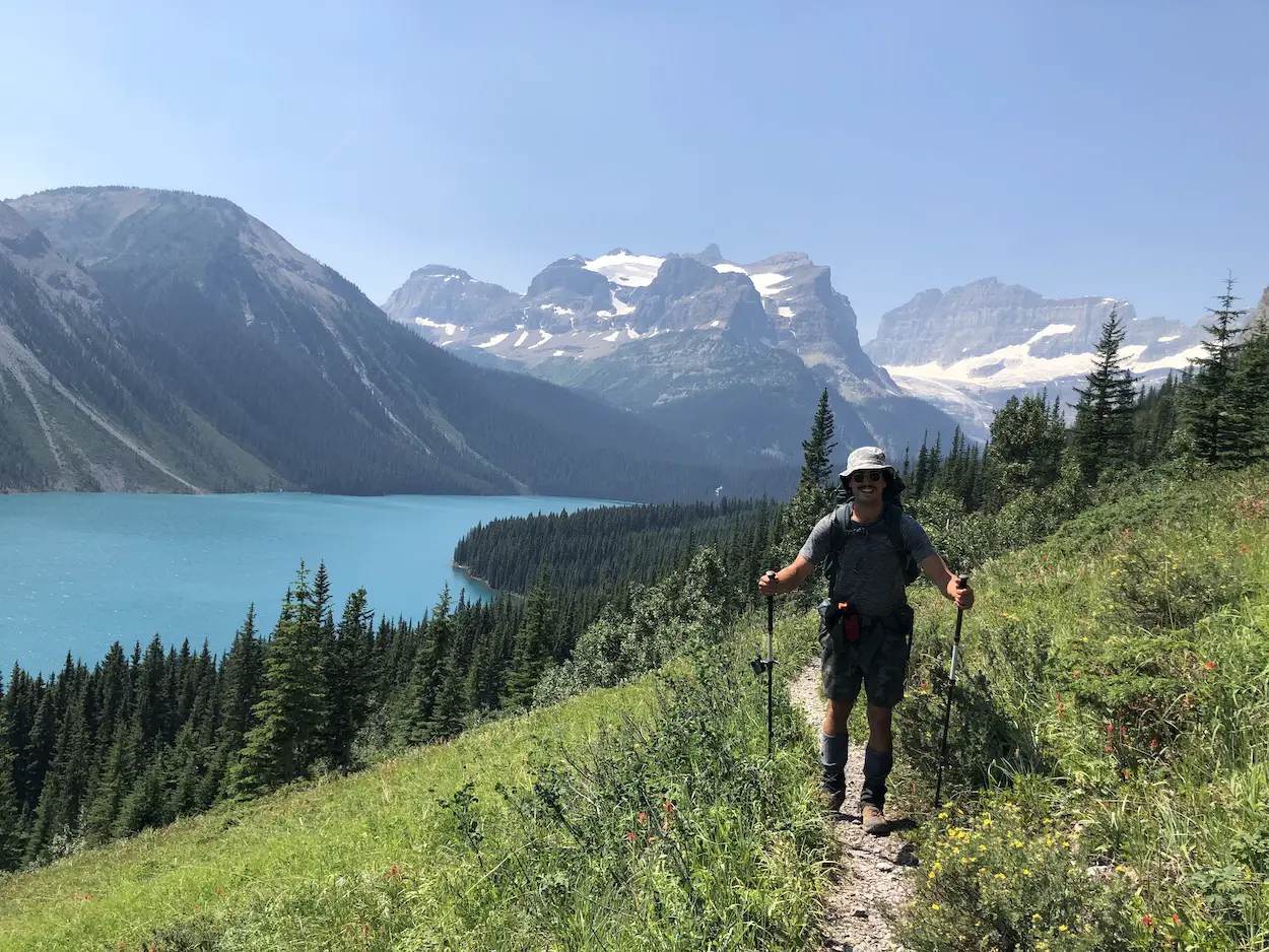 Hiking Wonder Pass by Marvel Lake in Mt Assiniboine Provincial Park 