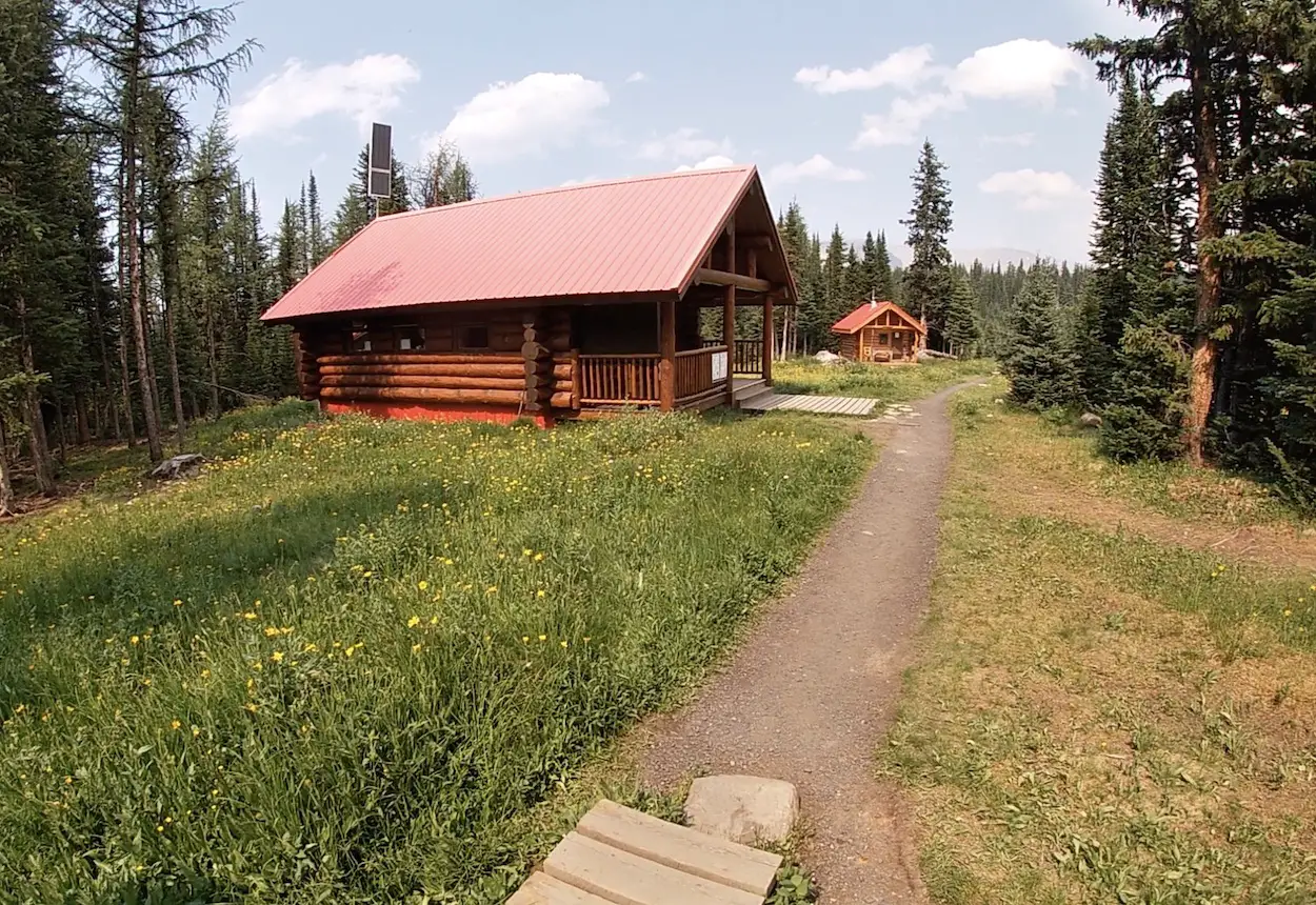 The wonder lodge cooking shelter in Mt Assiniboine Provincial Park 
