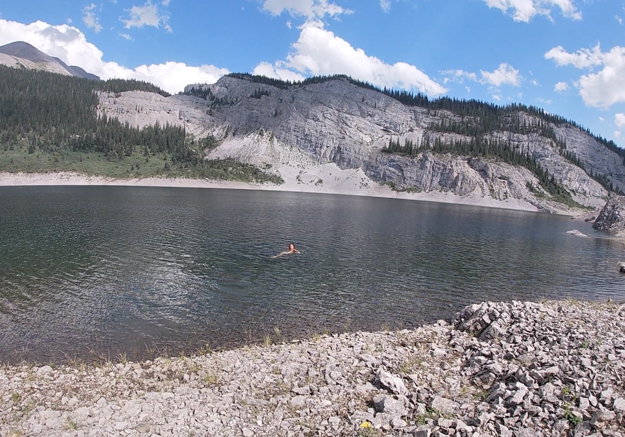 Swimming in Og lake - Assiniboine Park 