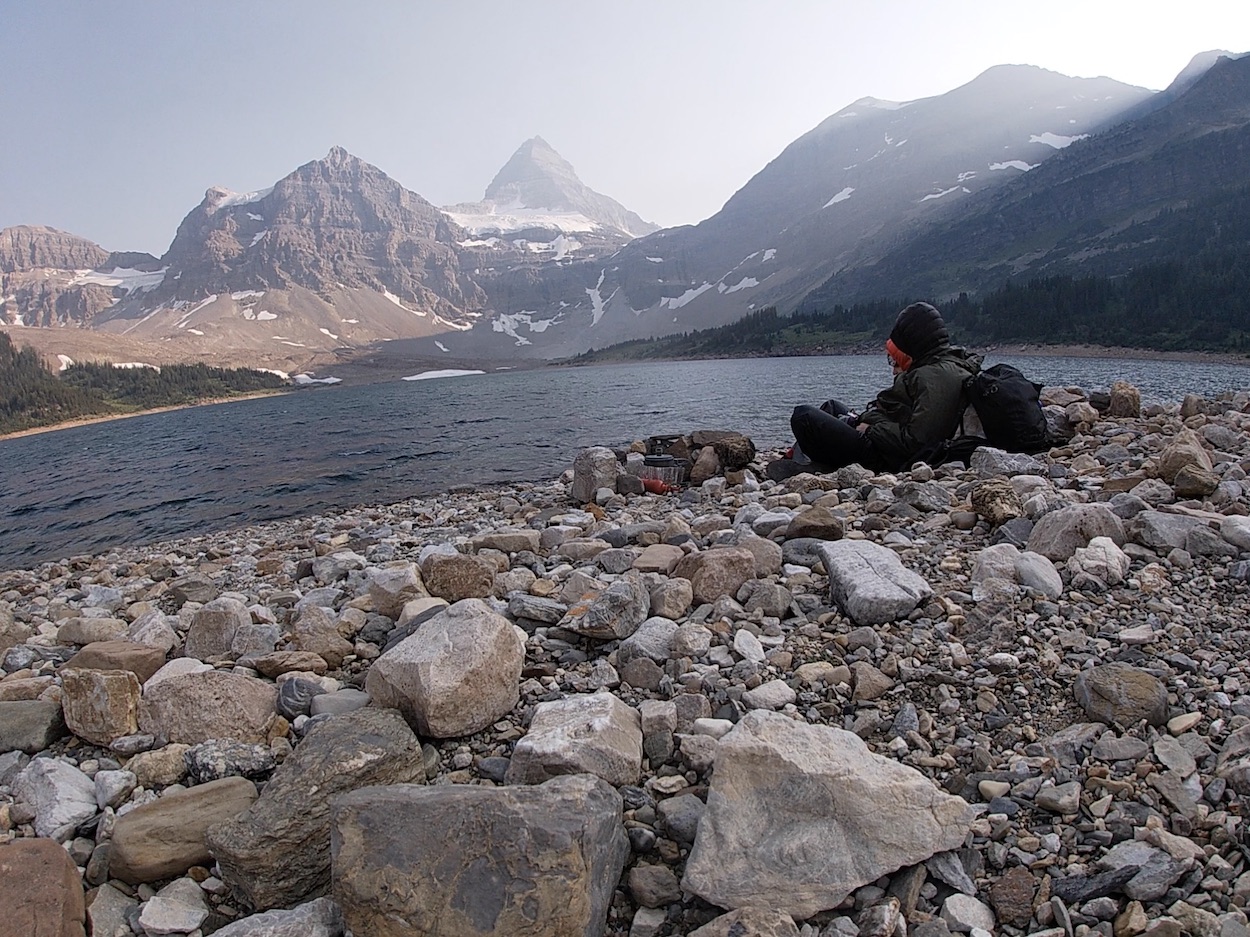 Lake magog, Mt Assiniboine Trail, Sunset 