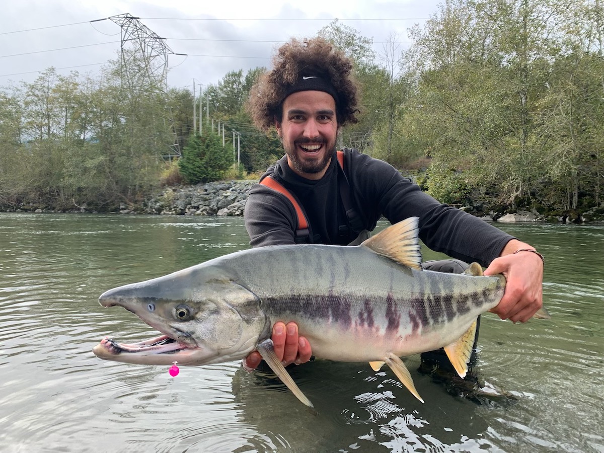 vedder river salmon fishing for chinook salmon, coho salmon, spring salmon, chum salmon 