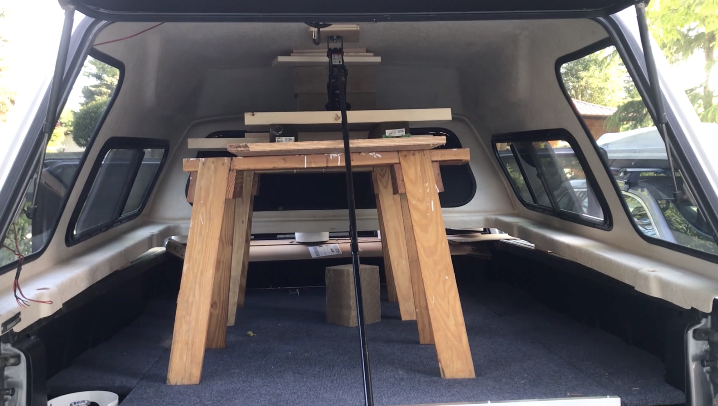 How to build a truck cap camper 