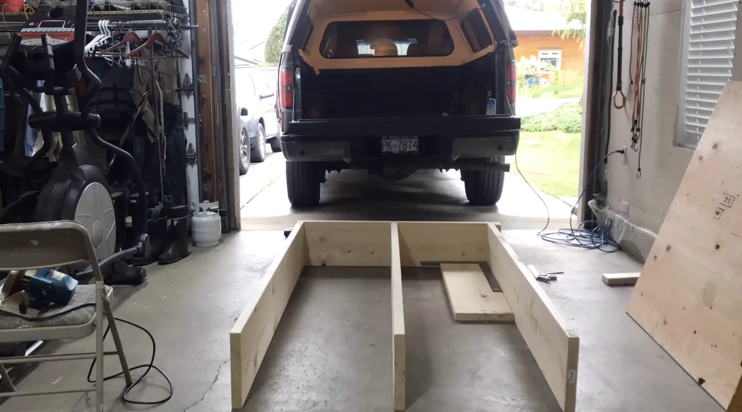 How to build a truck cap camper 