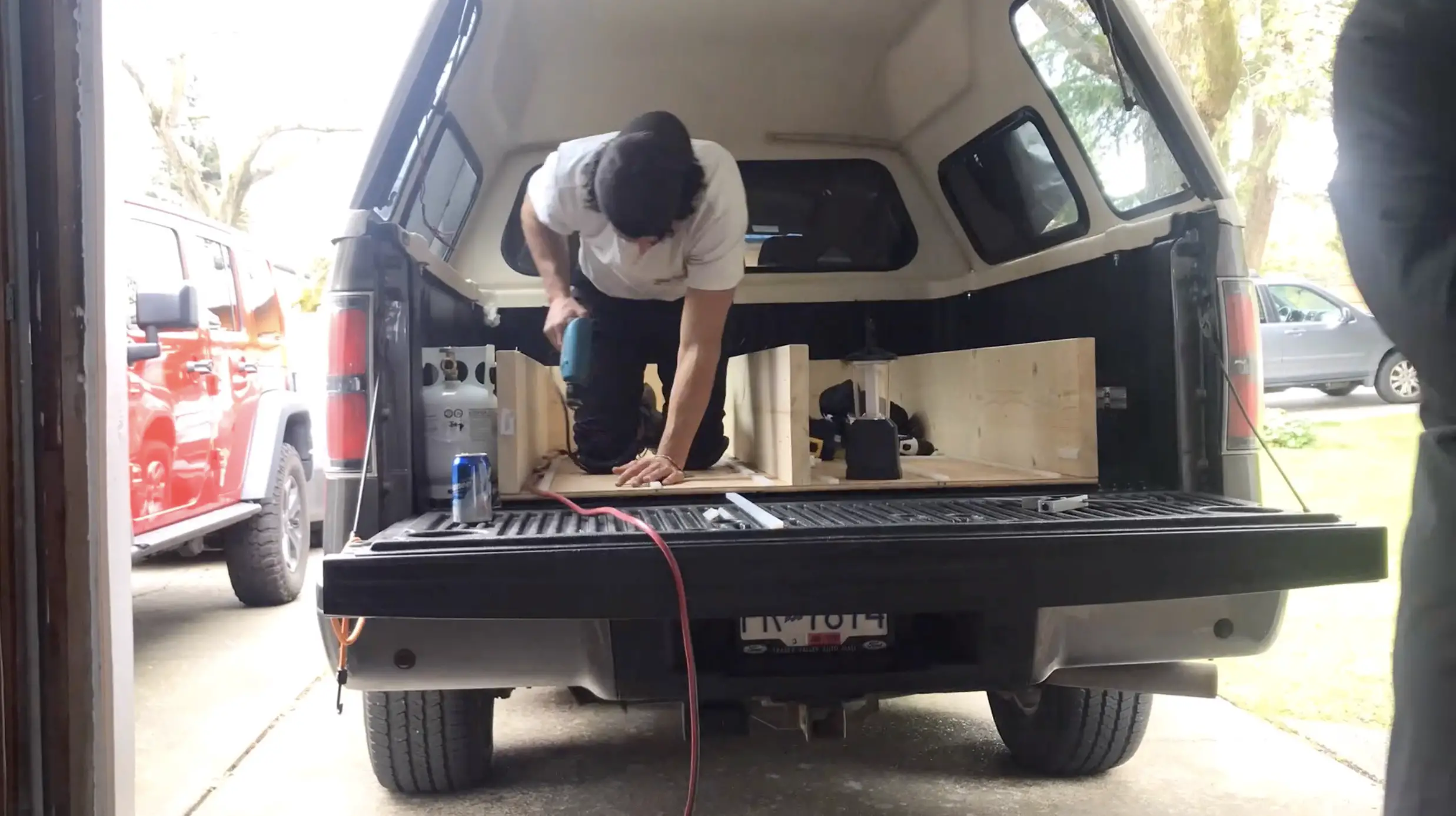 How to build a truck cap camper 