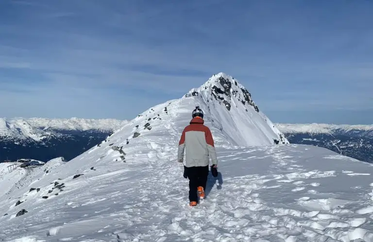 Hiking to the top of Blackcomb Mountain Glacier