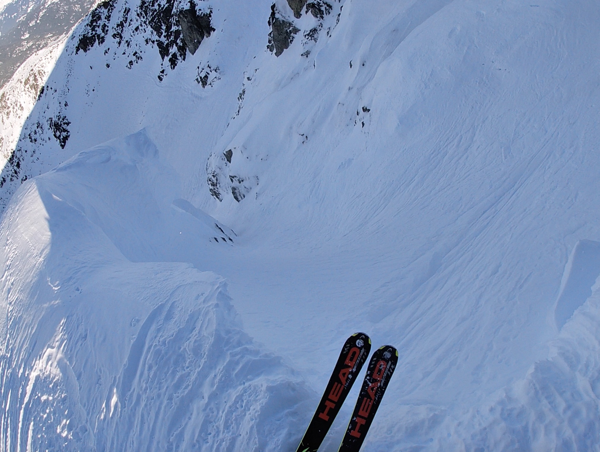 Hawaii 5-0 Steepest Run on Blackcomb Picture from the top 