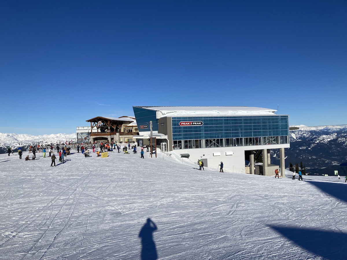 The Peak to Peak Gondola on Whistler Mountain 