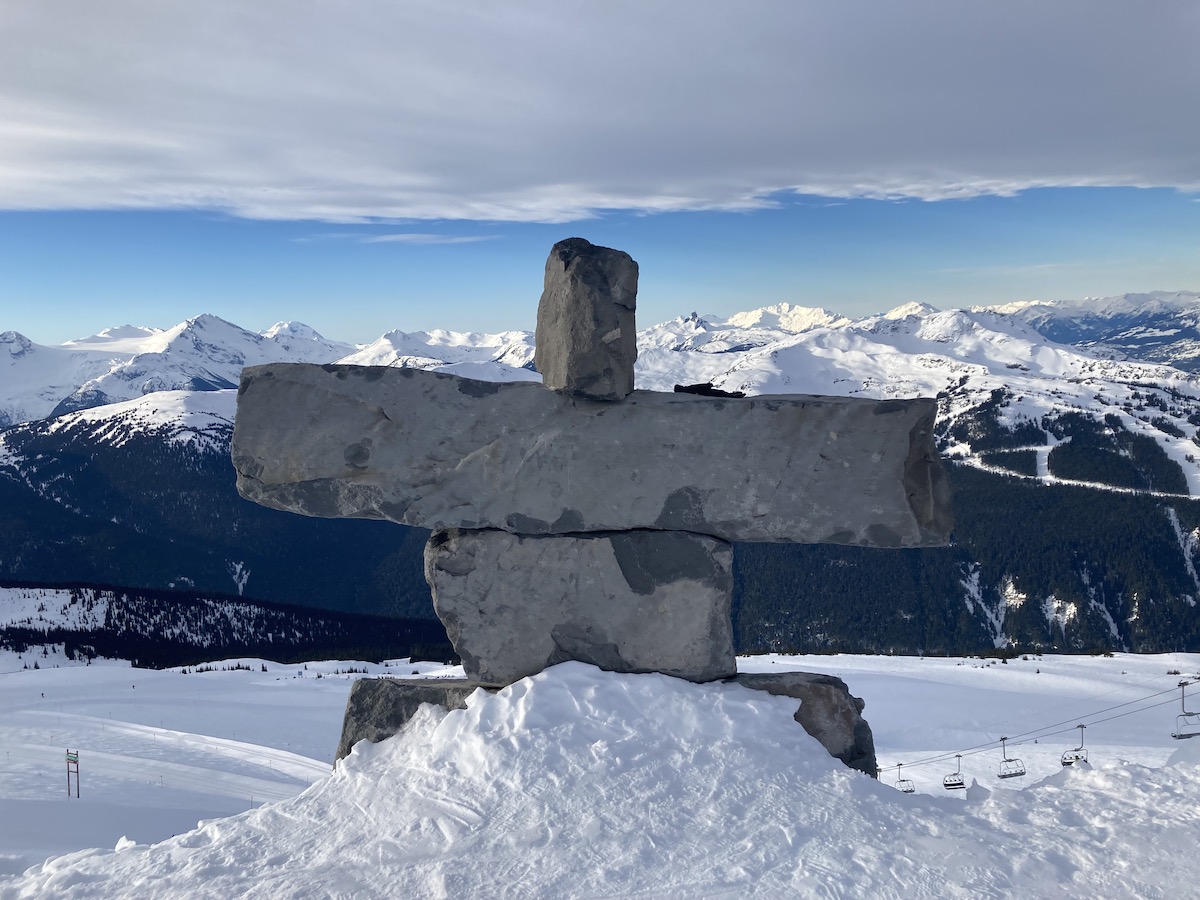 Views of the 7th Heaven igloo on Blackcomb Mountain 