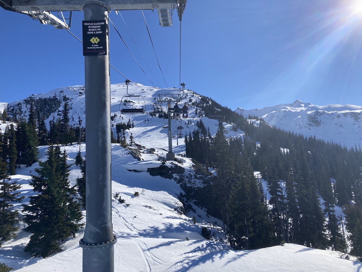 Crystal Chair, Bluebird Day, Blackcomb Mountain, Whistler BC 