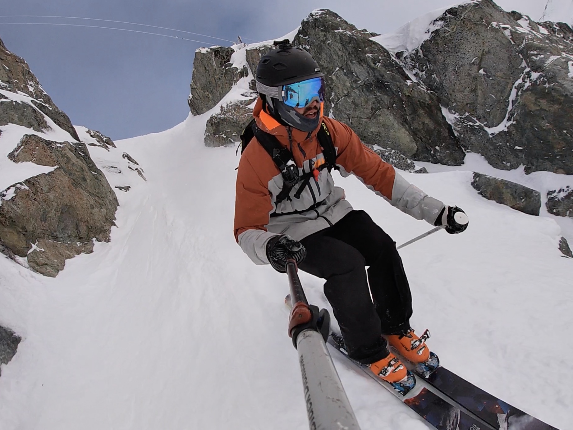 Skiing 2M Chute, Sapphire Bowl, Spanky's Ladder, Whistler