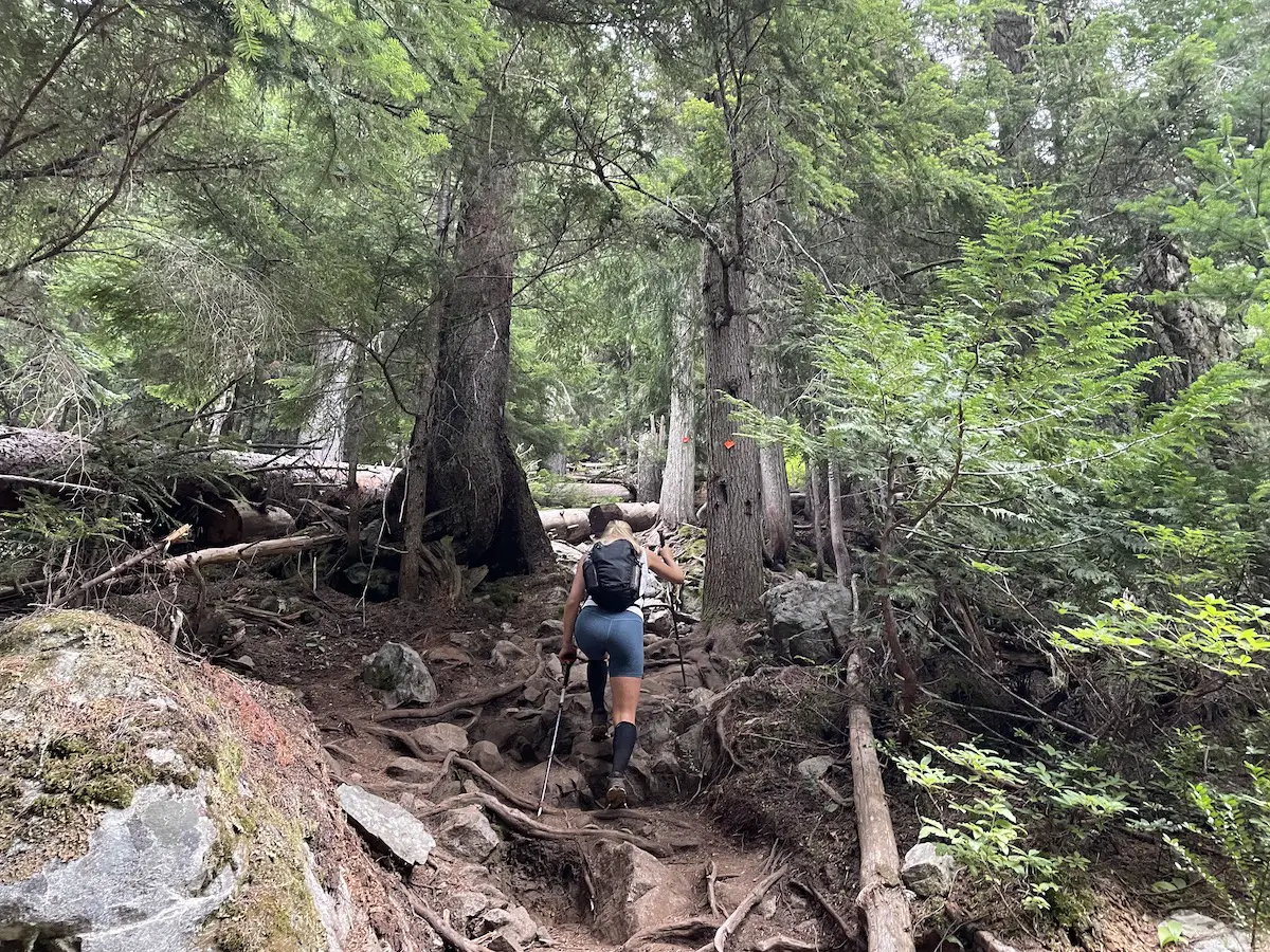 How to hike Wedgemount Lake Hiking Trail, Whistler BC, Garibaldi Provincial Park 
