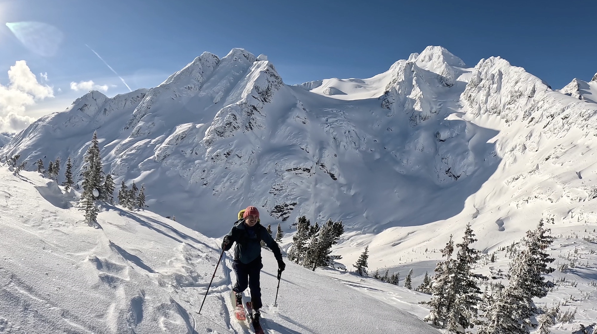 Staring at Joffre peak and Mt Matier