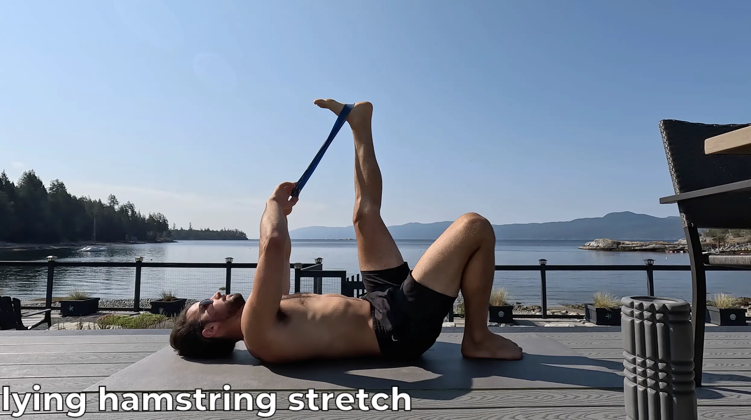 Hamstring Stretch - a great exercise to fix knee pain, strengthen muscles and increase flexibility