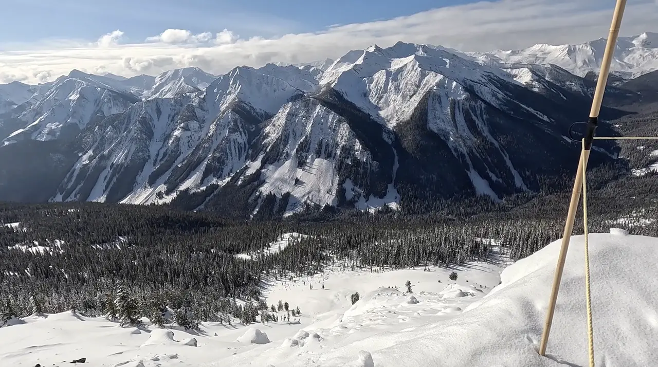 View of the Purcells from Kicking Horse Mountain Resort