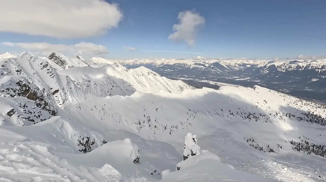 Rudis Bowl, Behind Ozone on Kicking Horse Mountain Resort