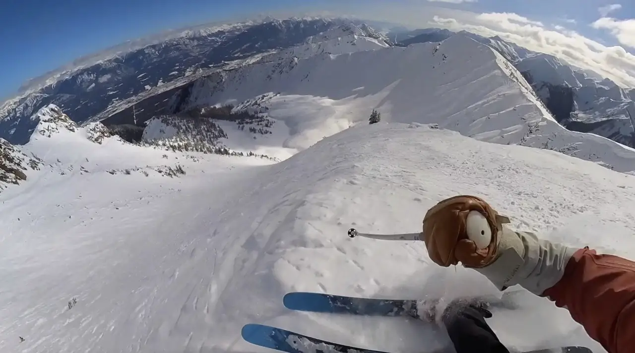 Skiing ozone at Kicking Horse Mountain Resort