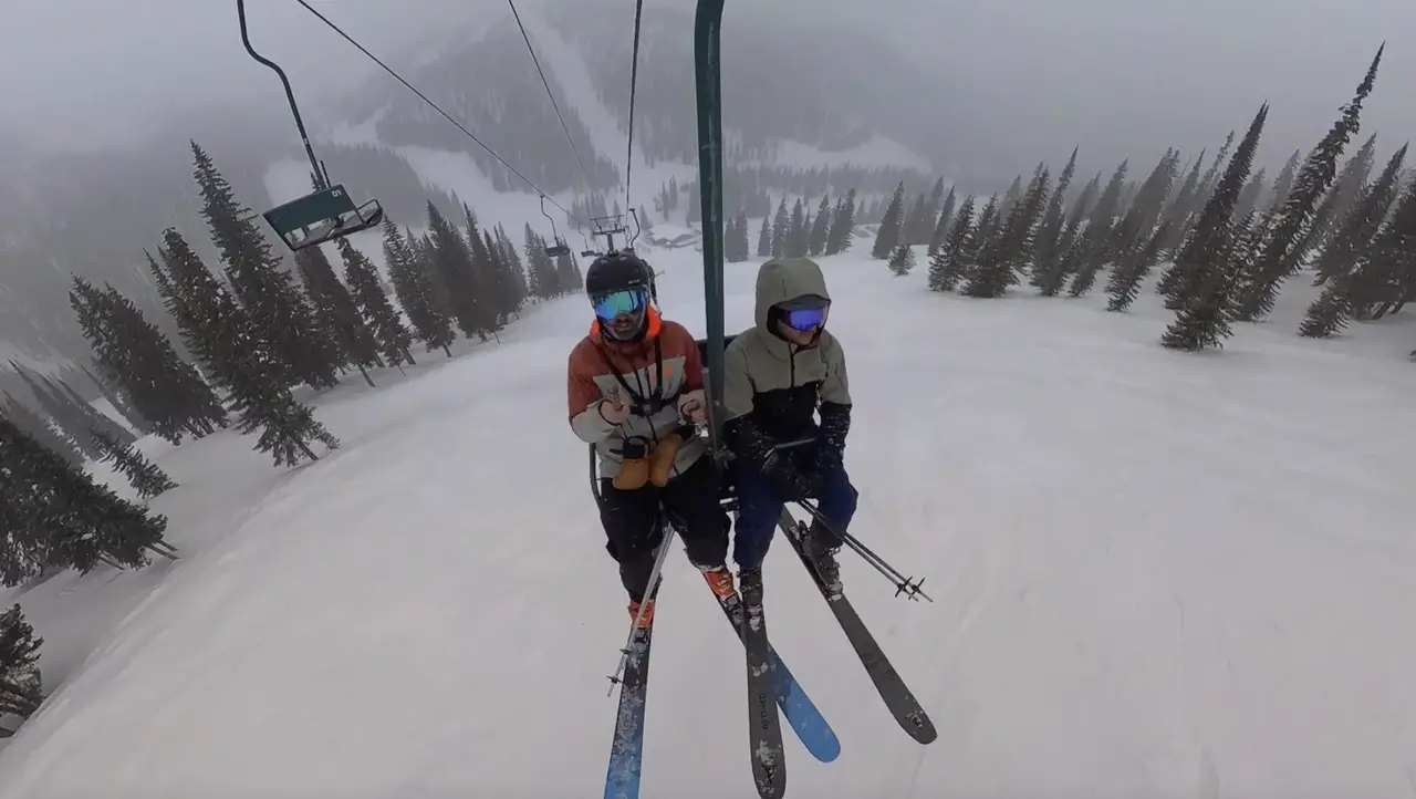 The SIlver King Chair at Whitewater Ski Resort, Nelson BC 