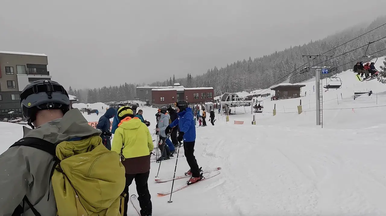 Lift Lines at Red Mountain Ski Resort in Rossland, British Columbia