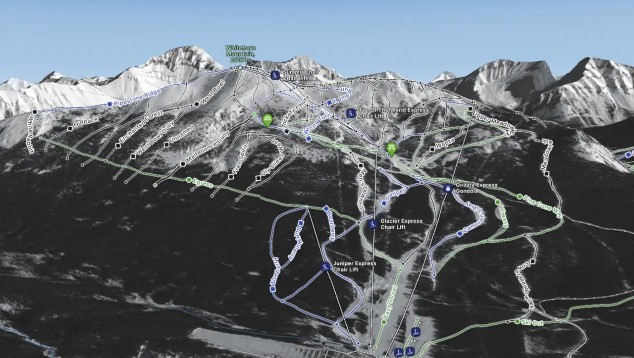 FRONTSIDE - Lake Louise Ski Resort 