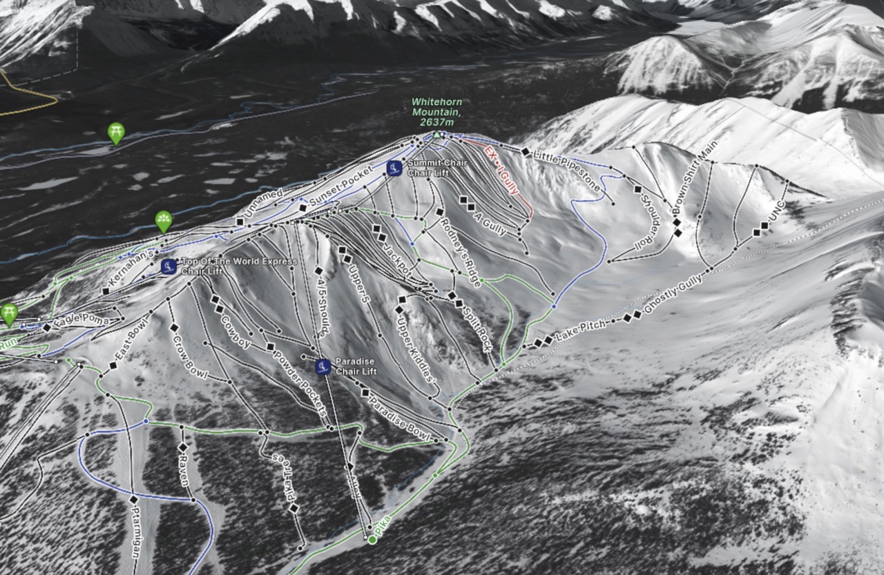 BACKSIDE - Lake Louise Ski Resort 